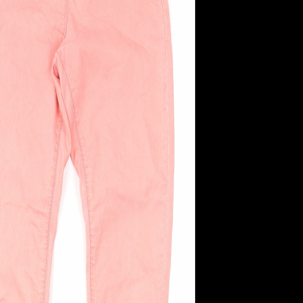 Marks and Spencer Womens Pink Cotton Jegging Leggings Size 10 L28 in