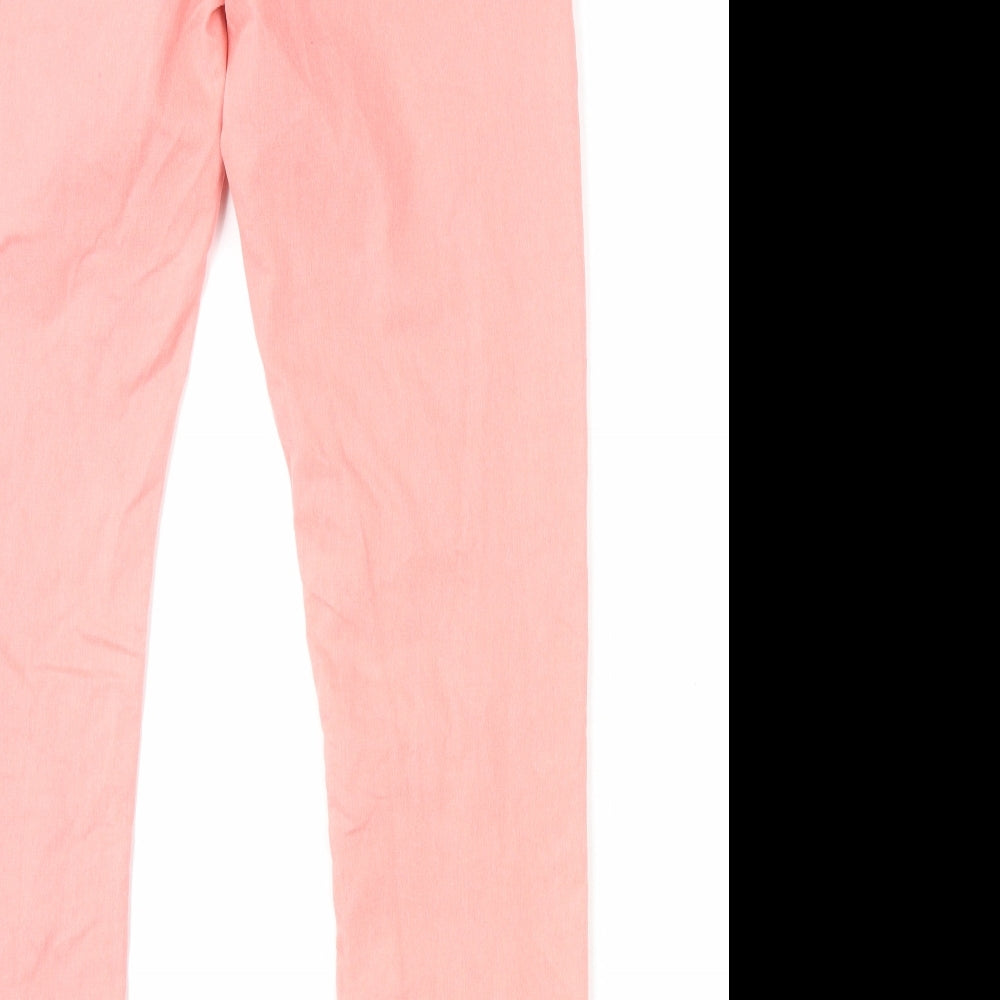 Marks and Spencer Womens Pink Cotton Jegging Leggings Size 10 L28 in