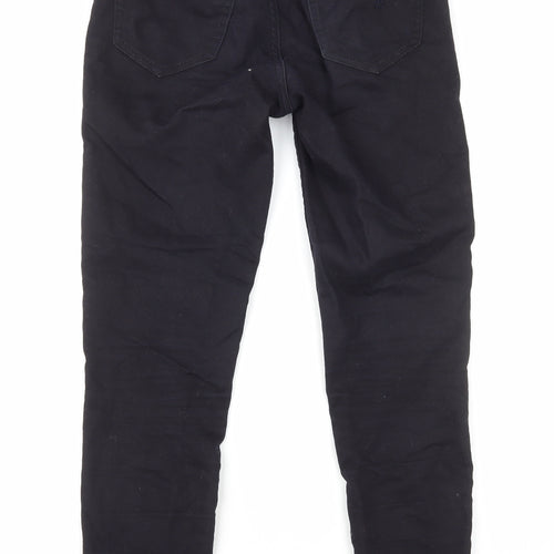 New Look Womens Black Cotton Skinny Jeans Size 6 L27 in Regular Zip