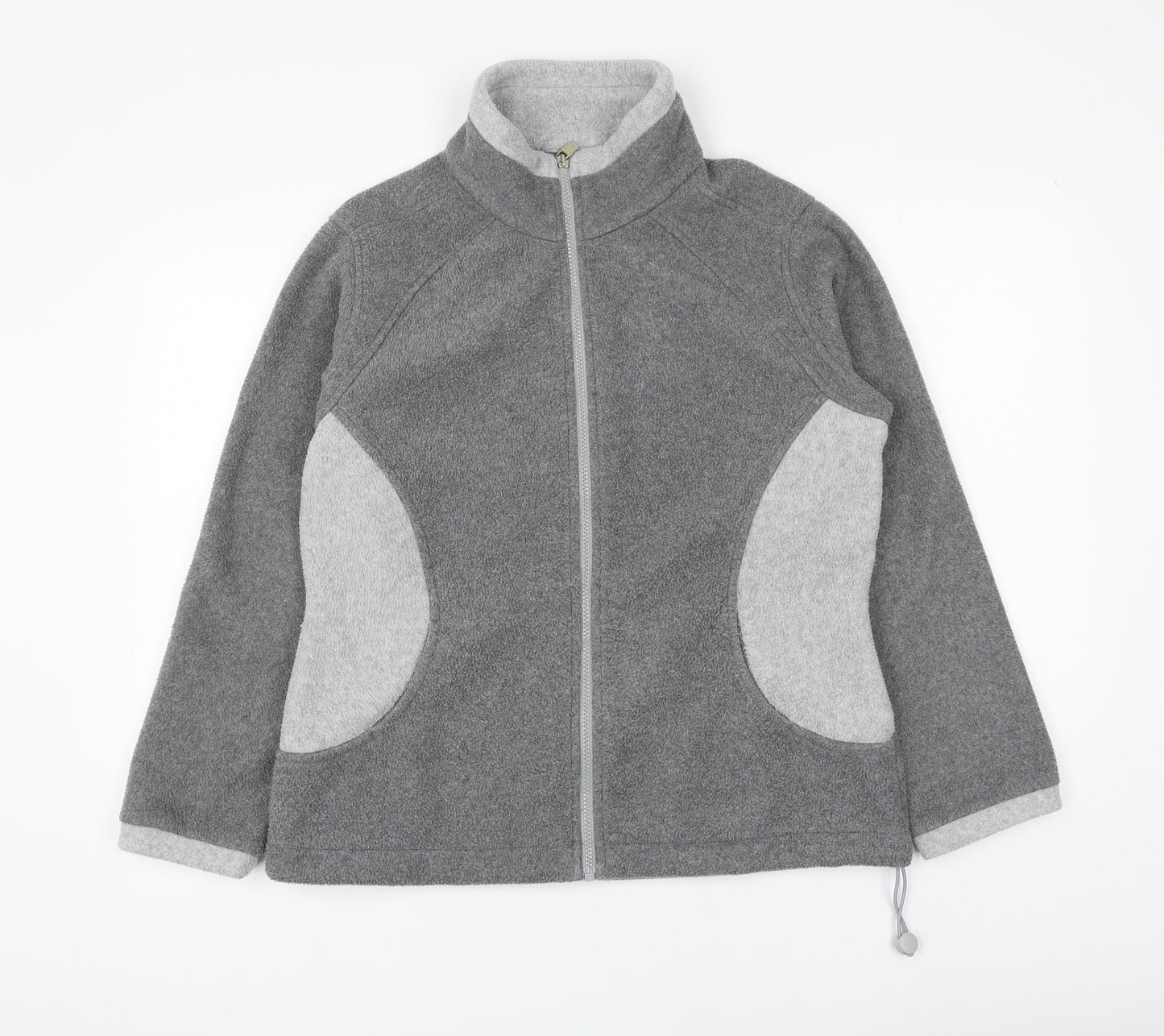 Marks and Spencer Womens Grey Polyester Pullover Sweatshirt Size 14 Zip