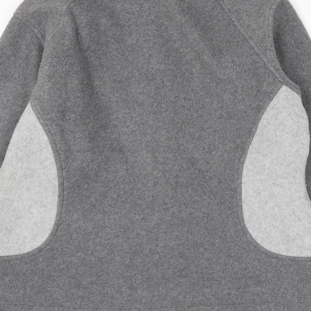 Marks and Spencer Womens Grey Polyester Pullover Sweatshirt Size 14 Zip