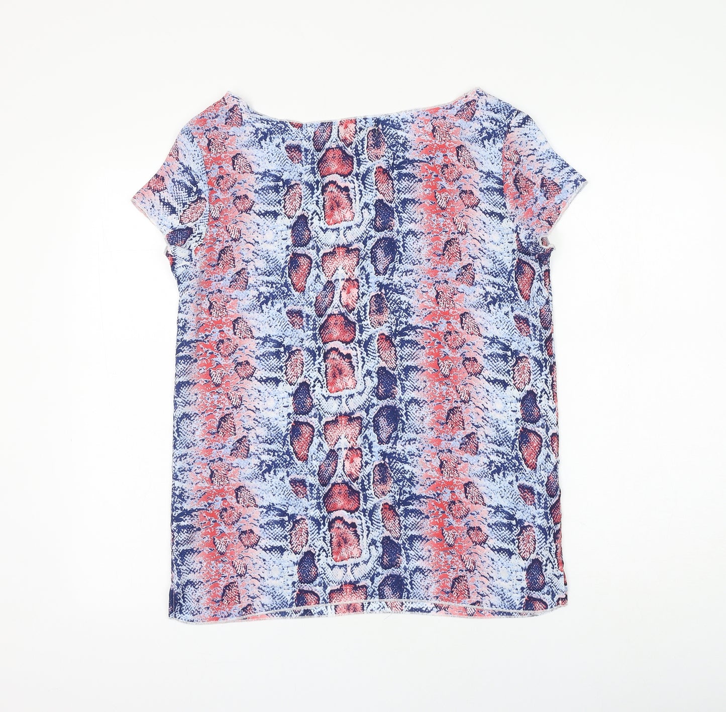 Tricot Womens Multicoloured Animal Print Polyester Basic Blouse Size XS Round Neck - snake
