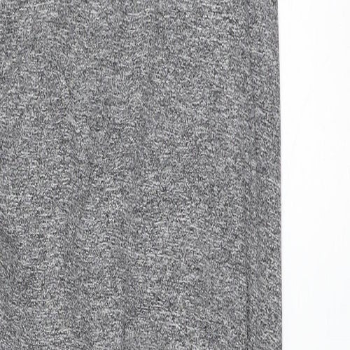 riveris Womens Grey Polyester Tank Dress Size 10 Round Neck Pullover - Ruched