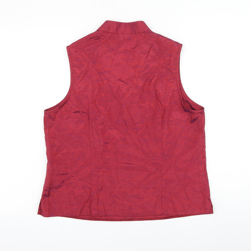 Yessica Womens Pink Viscose Basic Blouse Size 16 V-Neck