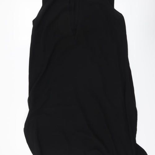 Taillissime Womens Black Polyester Tank Dress Size 16 Mock Neck Pullover