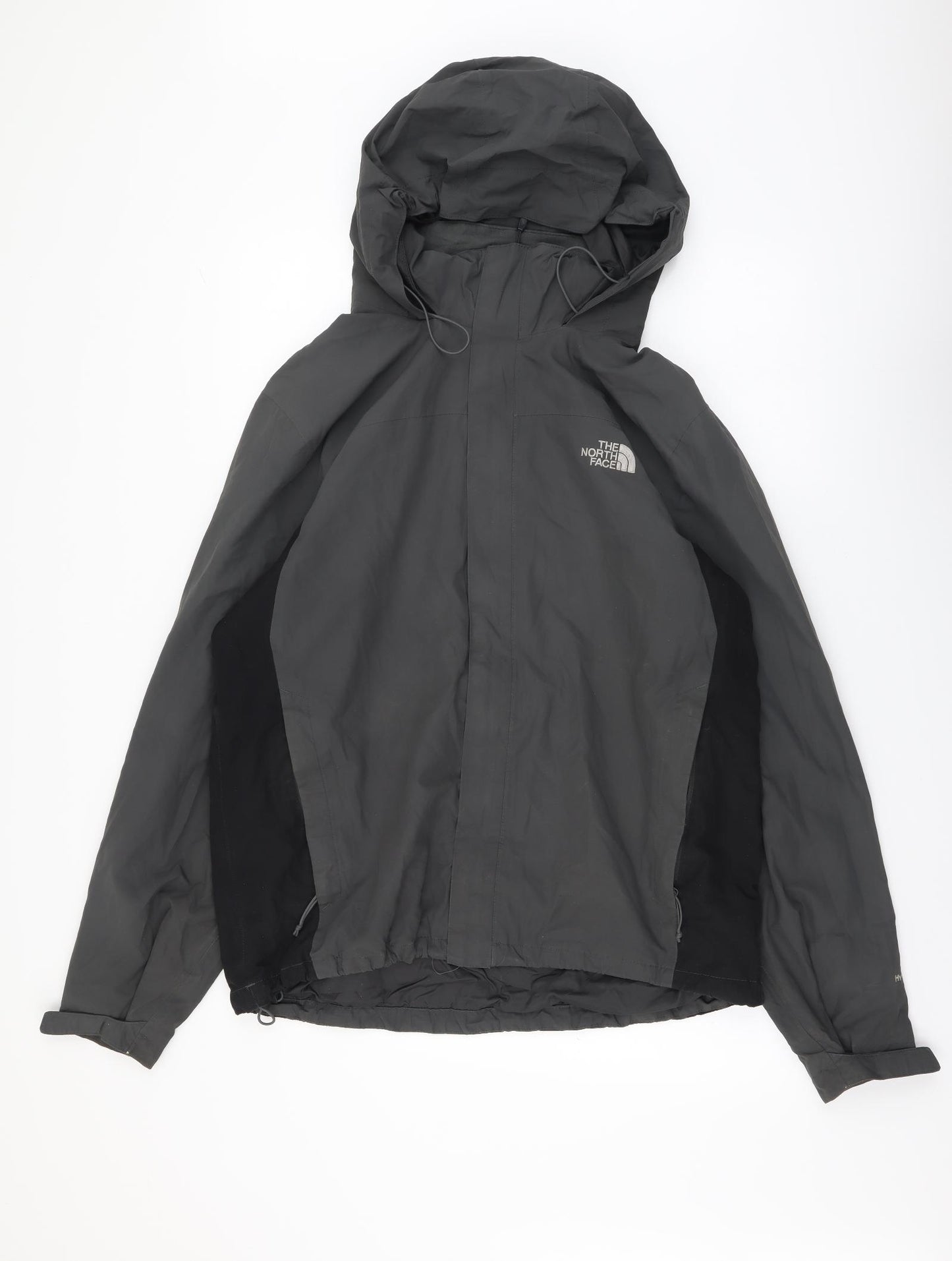 The North Face Mens Grey Rain Coat Coat Size L Zip