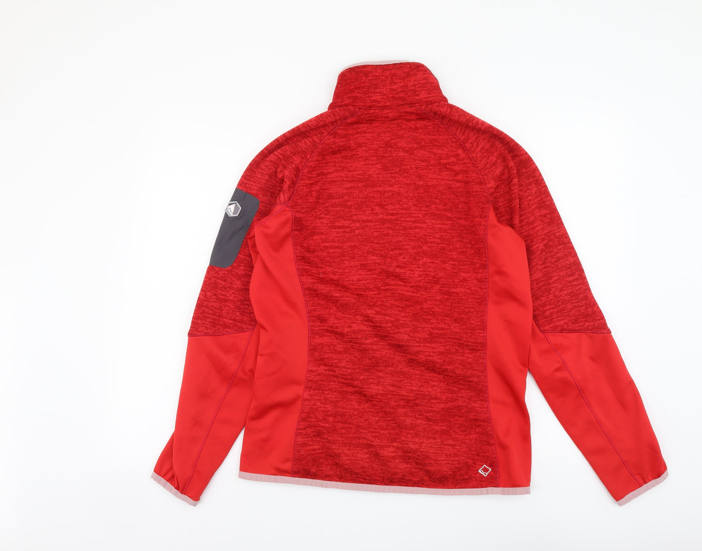 Regatta Womens Red Polyester Full Zip Sweatshirt Size 12 Zip