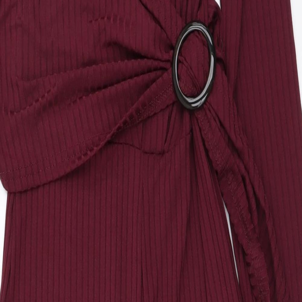 Primark Womens Purple Polyester Jumpsuit One-Piece Size 6 Pullover