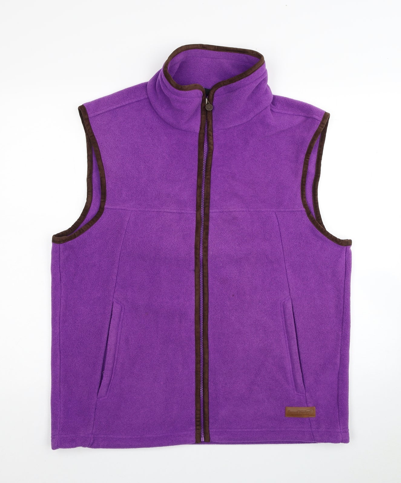 Savile Row Womens Purple Gilet Waistcoat Size L Zip