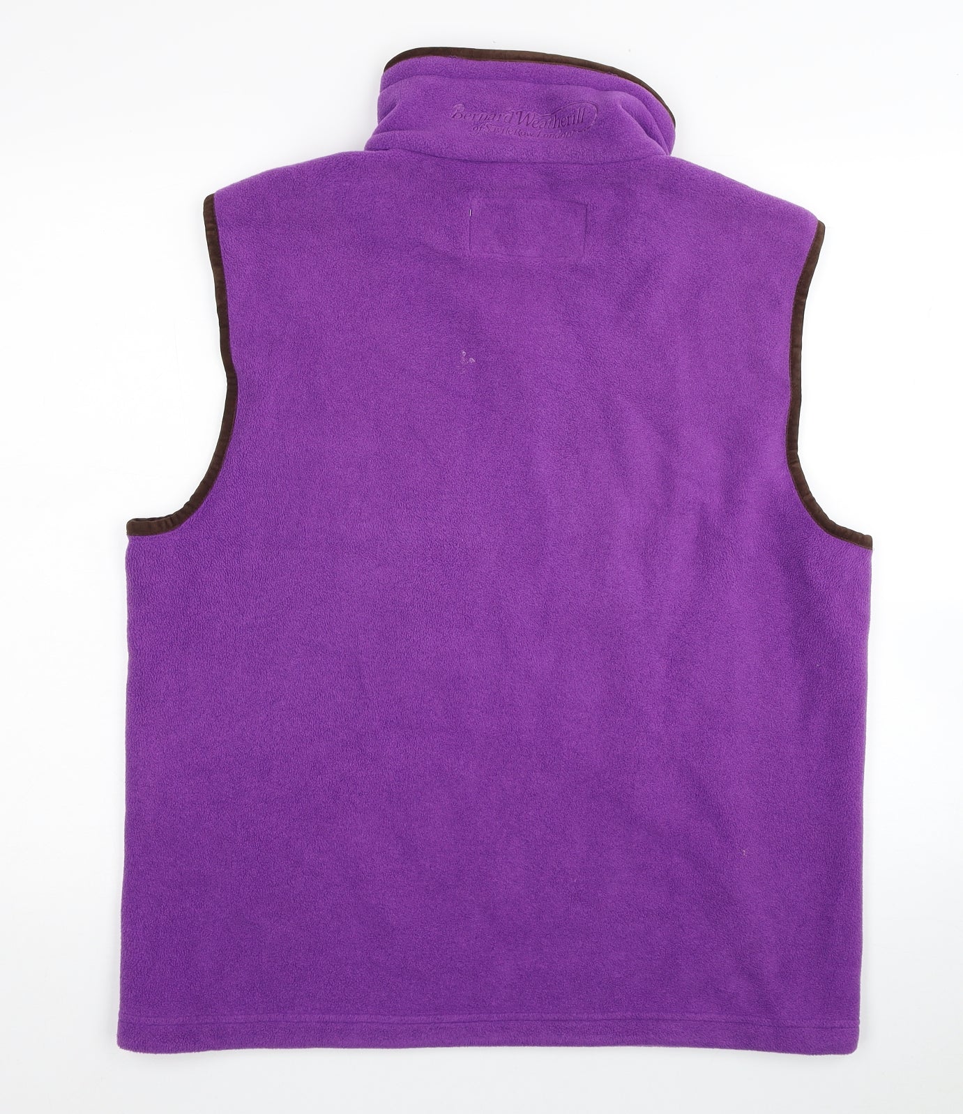 Savile Row Womens Purple Gilet Waistcoat Size L Zip