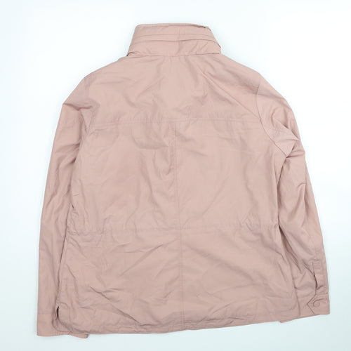 Marks and Spencer Womens Pink Windbreaker Coat Size 12 Zip