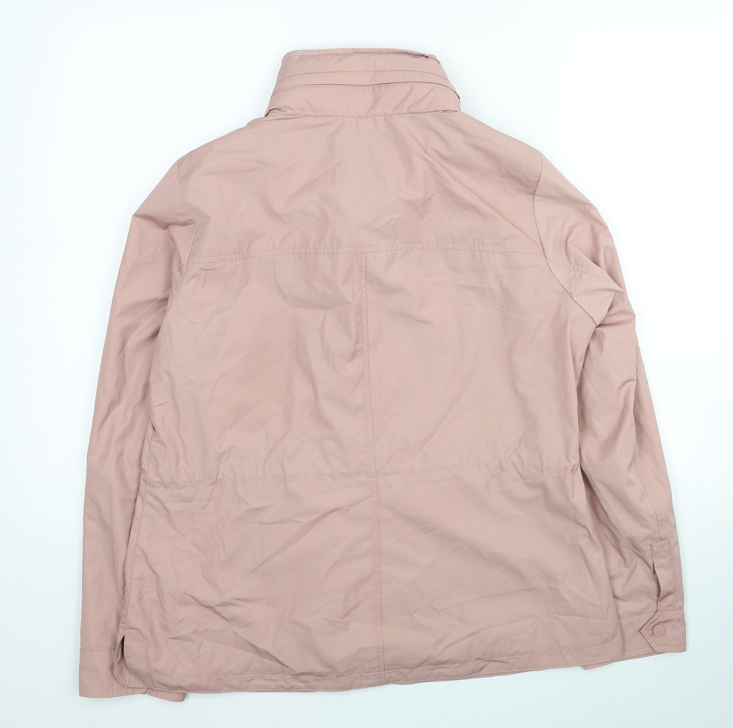 Marks and Spencer Womens Pink Windbreaker Coat Size 12 Zip