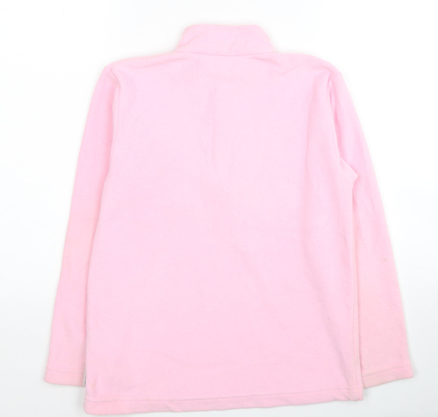 DECATHLON Girls Pink Polyester Full Zip Sweatshirt Size 10 Years Pullover
