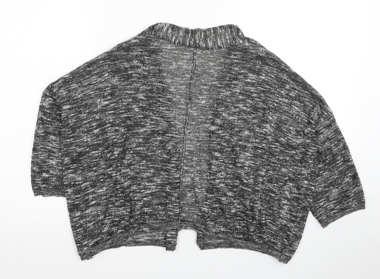 H&M Womens Grey V-Neck Viscose Cardigan Jumper Size XS