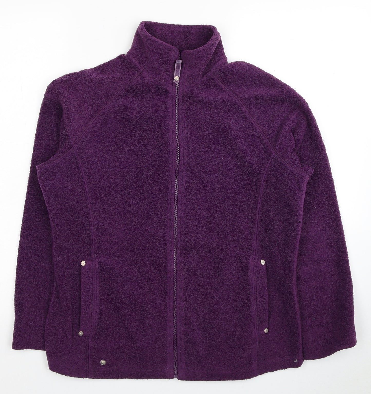 M&Co Womens Purple Jacket Size 14 Zip