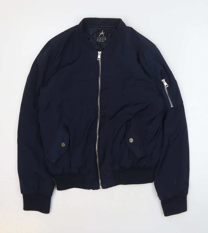 Atmosphere Womens Blue Jacket Coat Size 10 Zip