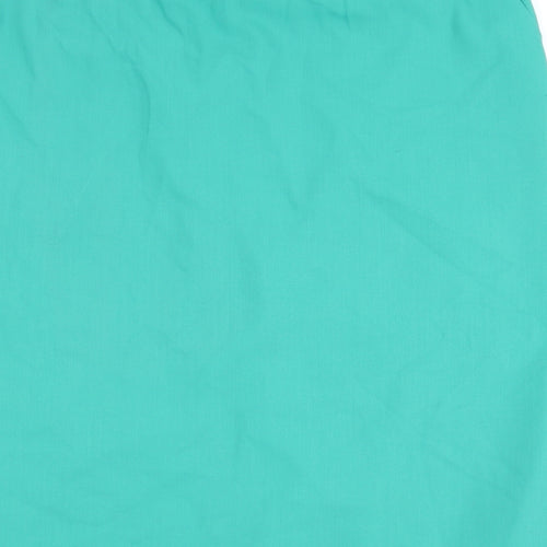 ara Womens Green Polyester Straight & Pencil Skirt Size 16 Zip