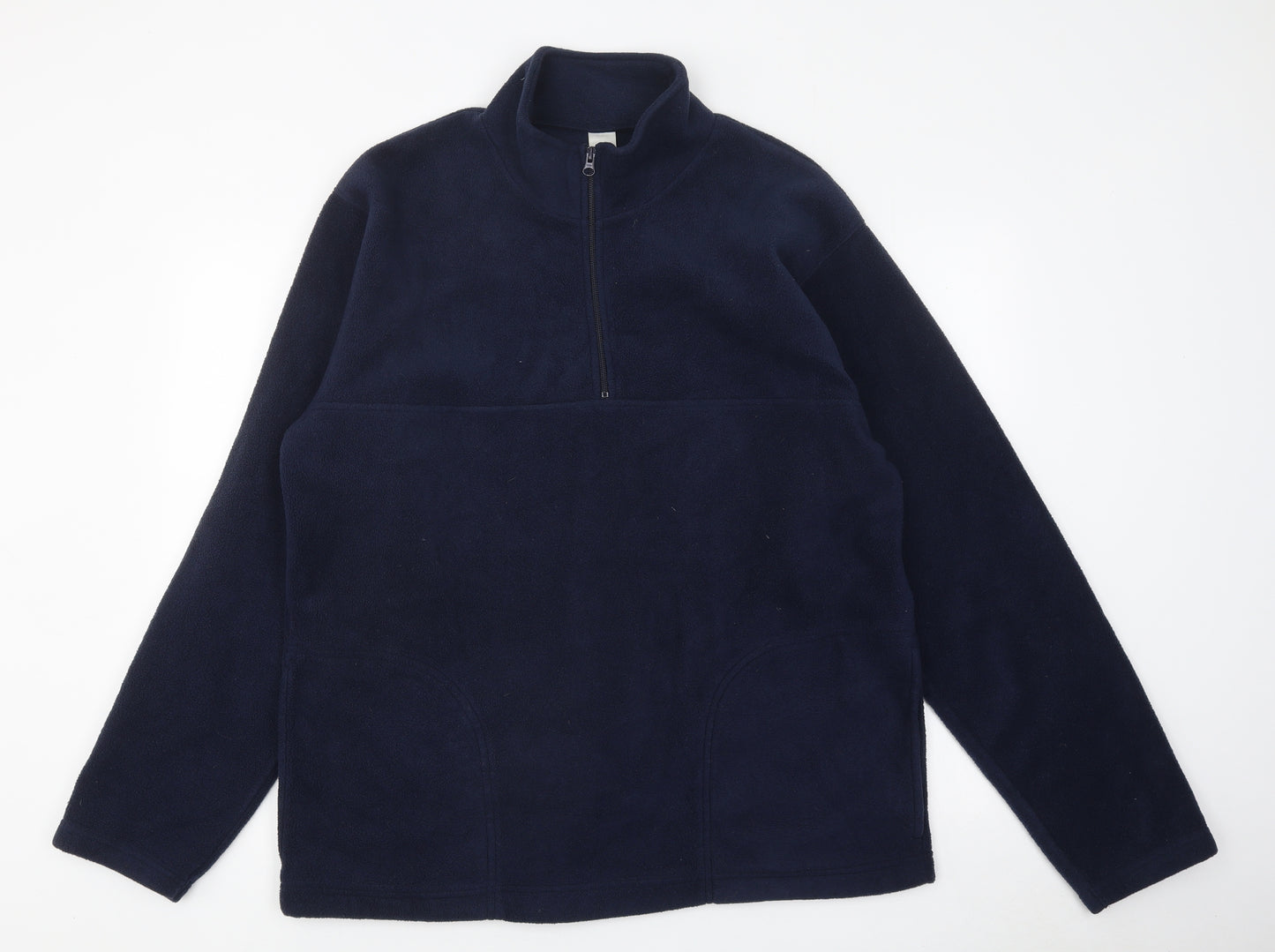 Preworn Mens Blue Polyester Pullover Sweatshirt Size L