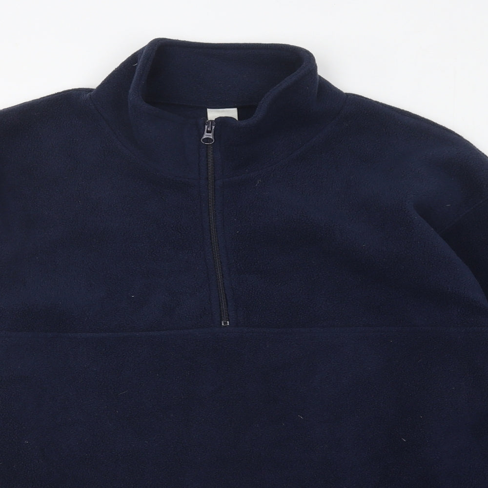 Preworn Mens Blue Polyester Pullover Sweatshirt Size L