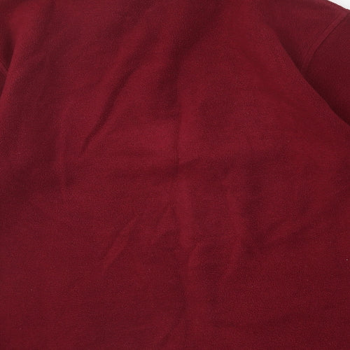Preworn Mens Red Polyester Pullover Sweatshirt Size S