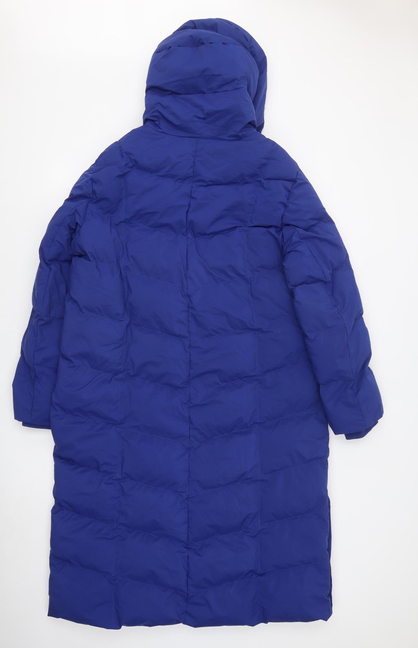 Marks and Spencer Womens Blue Puffer Jacket Coat Size 12 Zip