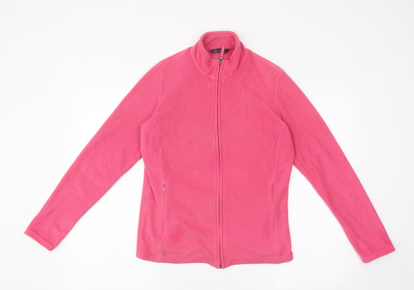 Marks and Spencer Womens Pink Jacket Size 10 Zip
