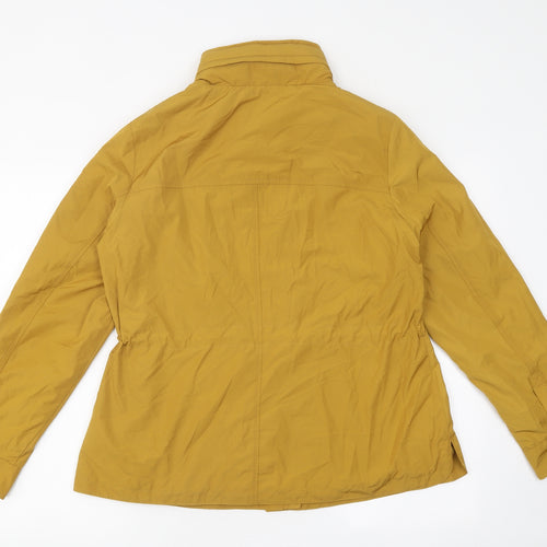 Marks and Spencer Womens Yellow Overcoat Coat Size 14 Zip