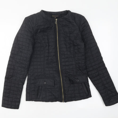 Incorporatewear Womens Black Biker Coat Size XS Zip