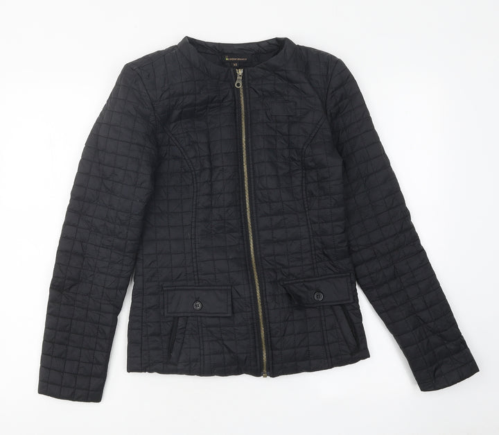 Incorporatewear Womens Black Biker Coat Size XS Zip