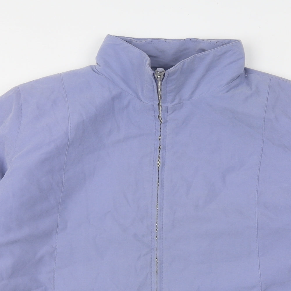 Bonmarché Womens Purple Jacket Size 14 Zip