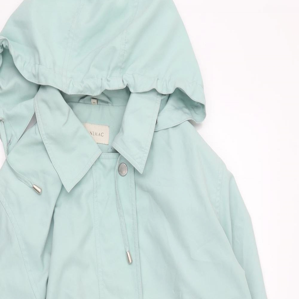 Dannimac Womens Blue Overcoat Coat Size M Zip