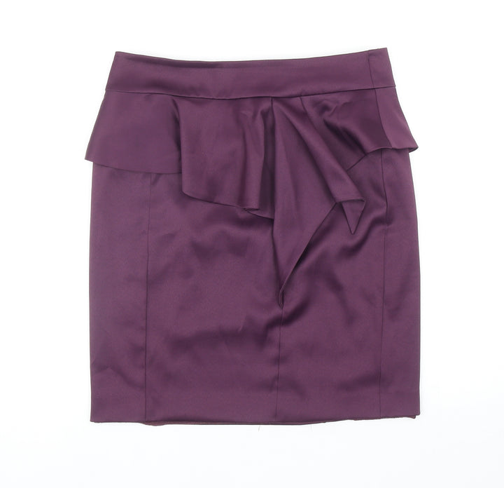 Kaleidoscope Womens Purple Polyester Straight & Pencil Skirt Size 12 Zip