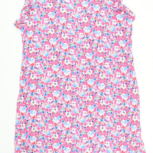 George Womens Multicoloured Floral Viscose A-Line Size 24 V-Neck Pullover