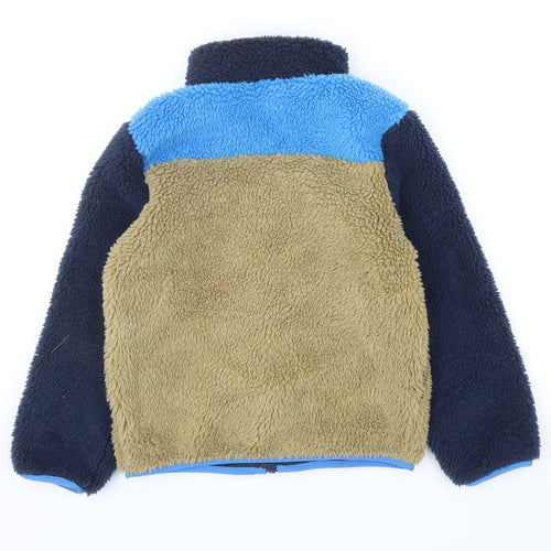 H&M Boys Multicoloured Colourblock Basic Jacket Jacket Size 8-9 Years Zip - UK Size 8-10 Years