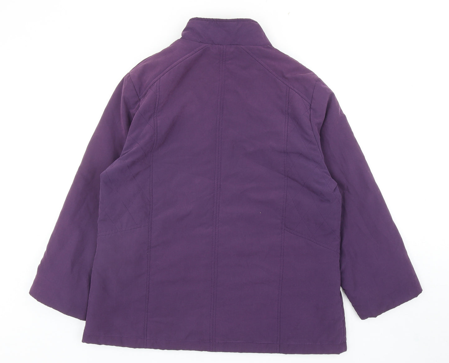 EWM Womens Purple Jacket Size 14 Snap