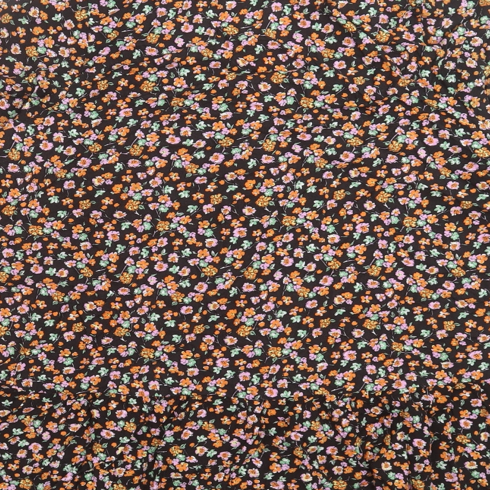 Yours Womens Multicoloured Floral Viscose Tunic Button-Up Size 22 V-Neck - Size 22-24