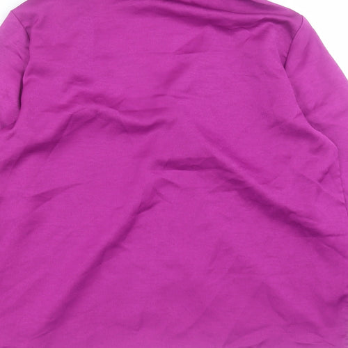 SheIn Womens Purple Polyester Basic Blouse Size S Collared
