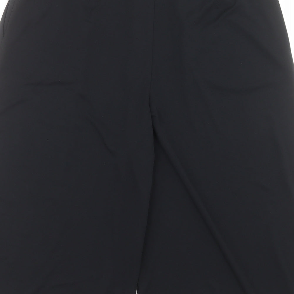 Jasper Conran Womens Black Polyester Culotte Shorts Size 16 L14 in Regular Hook & Eye