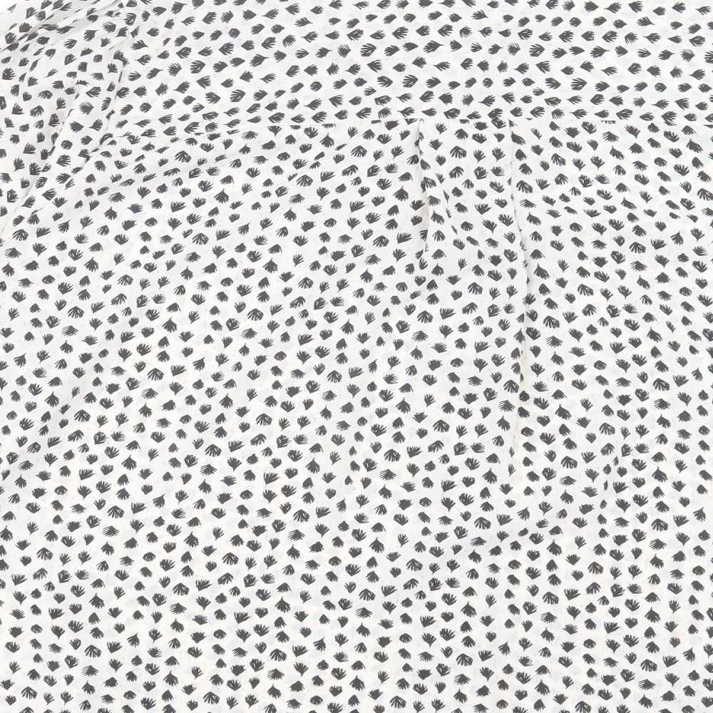 Marks and Spencer Womens Multicoloured Geometric Polyester Basic Button-Up Size 22 Collared