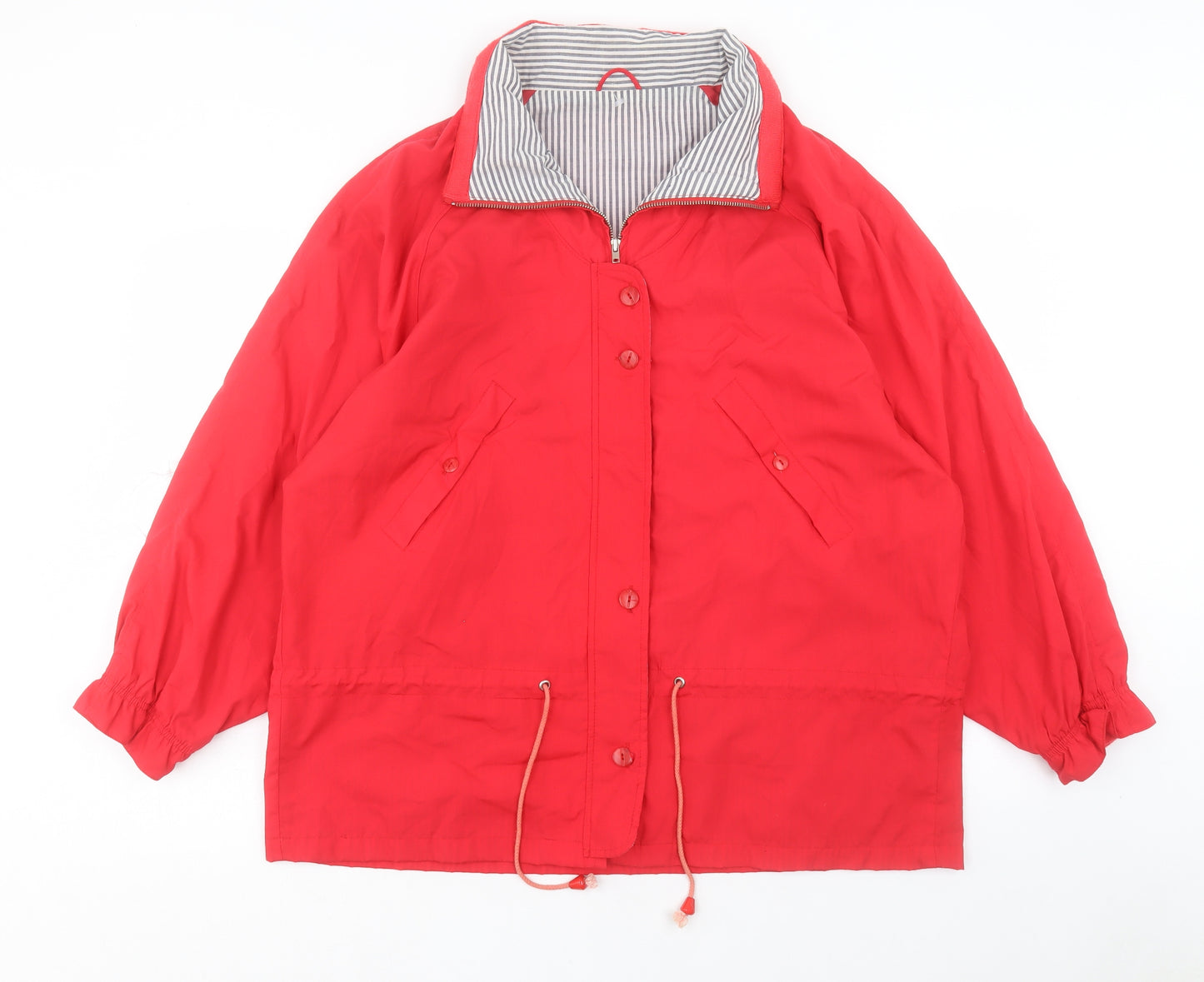 Littlewoods Womens Red Jacket Size M Zip