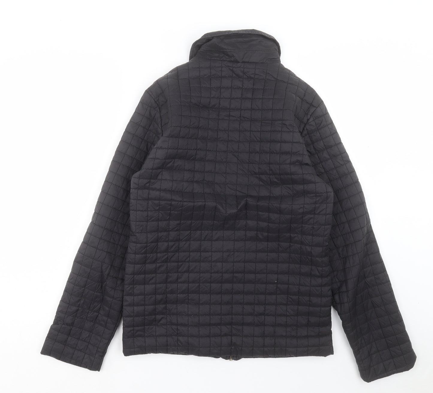Marks and Spencer Womens Black Quilted Jacket Size S Button