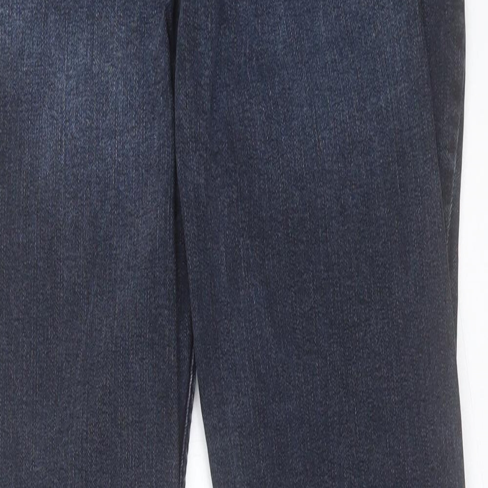 Denim & Co. Mens Blue Cotton Straight Jeans Size 28 in L30 in Slim Button