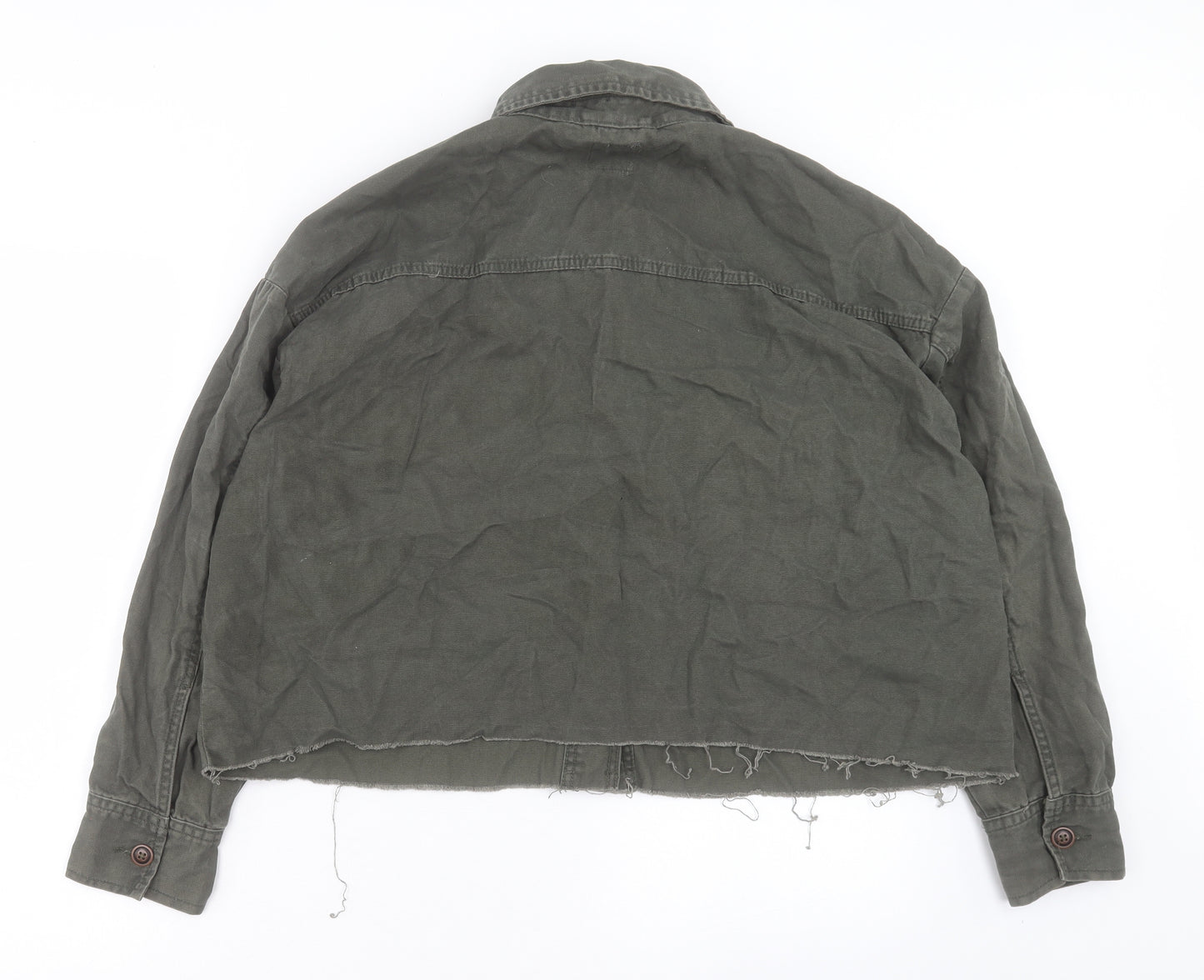 Primark Womens Green Jacket Size L Button - Size 14-16