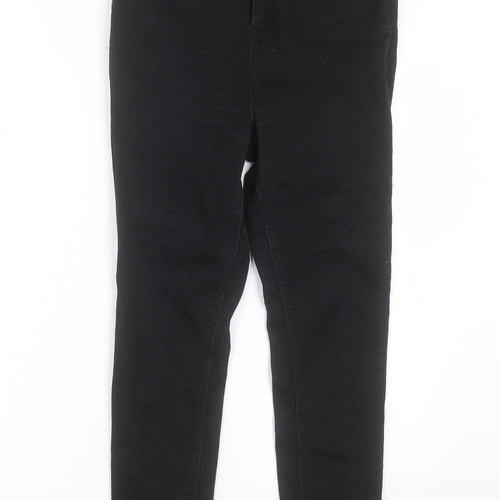 COLLUSION Womens Black Cotton Skinny Jeans Size 30 in L30 in Regular Button