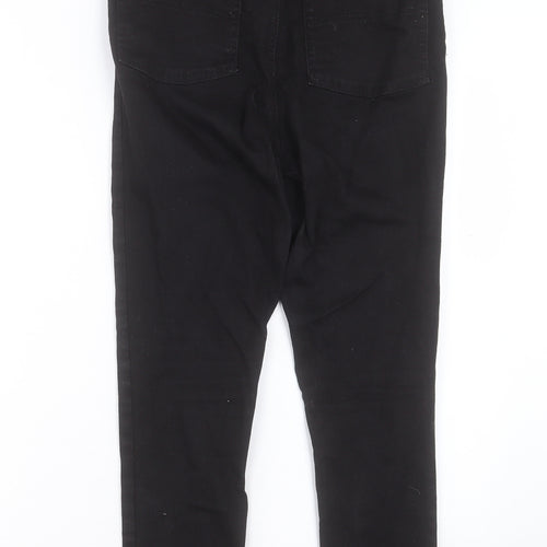 COLLUSION Womens Black Cotton Skinny Jeans Size 30 in L30 in Regular Button