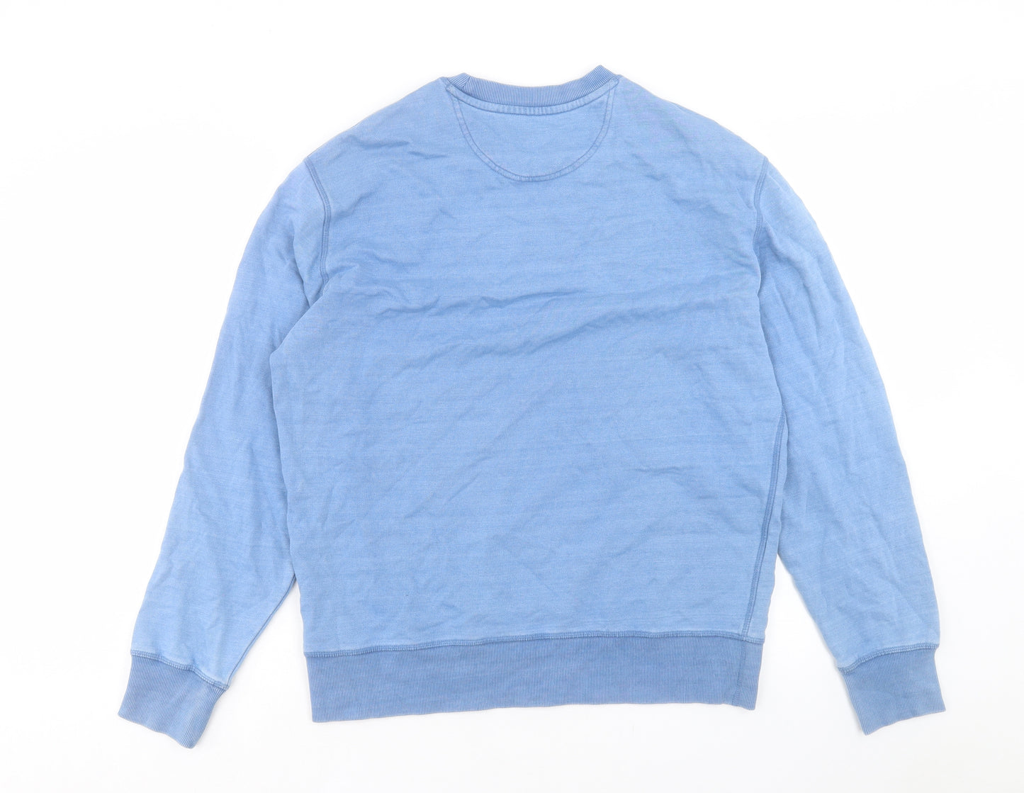 Marks and Spencer Mens Blue Cotton Pullover Sweatshirt Size M