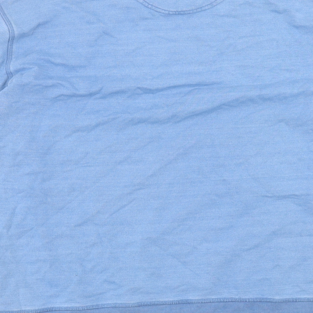 Marks and Spencer Mens Blue Cotton Pullover Sweatshirt Size M