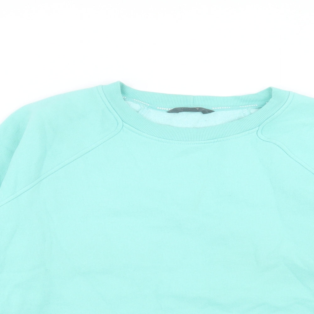 Marks and Spencer Womens Green Cotton Pullover Sweatshirt Size M Pullover