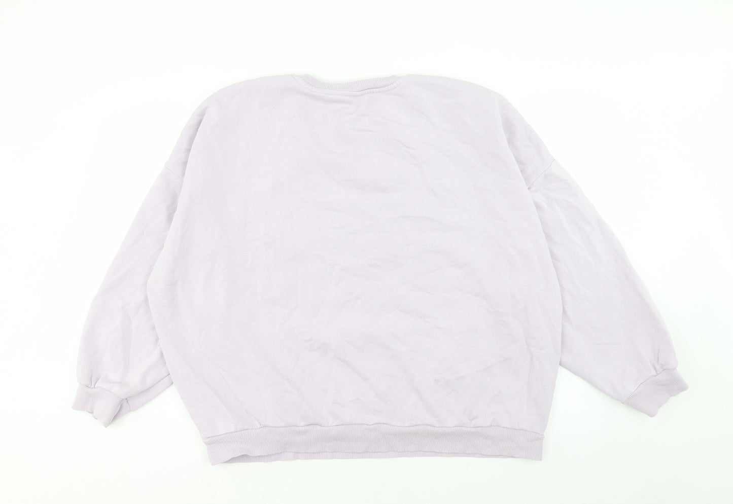 George Womens Purple Cotton Pullover Sweatshirt Size L Pullover - Size 16-18