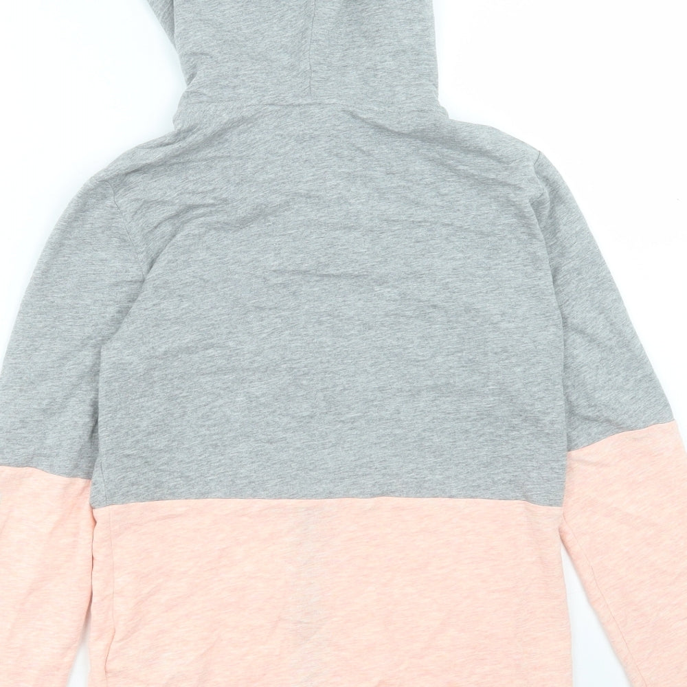 adidas Womens Pink Polyester Full Zip Hoodie Size XS Zip - Size 4-6